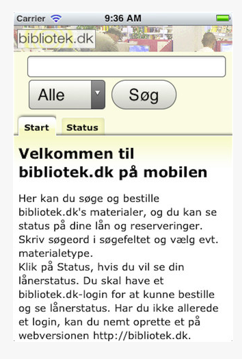 bibliotek.dk app iphone velkommen